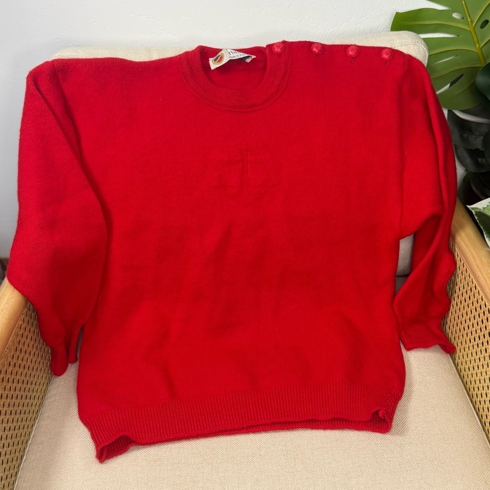 Vintage Busnel Anchor Wool Sweater
